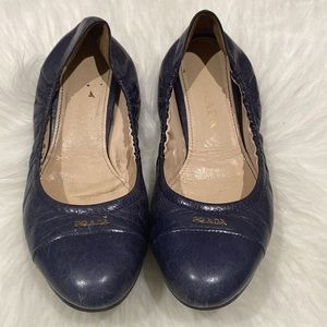 Prada leather ballet flats